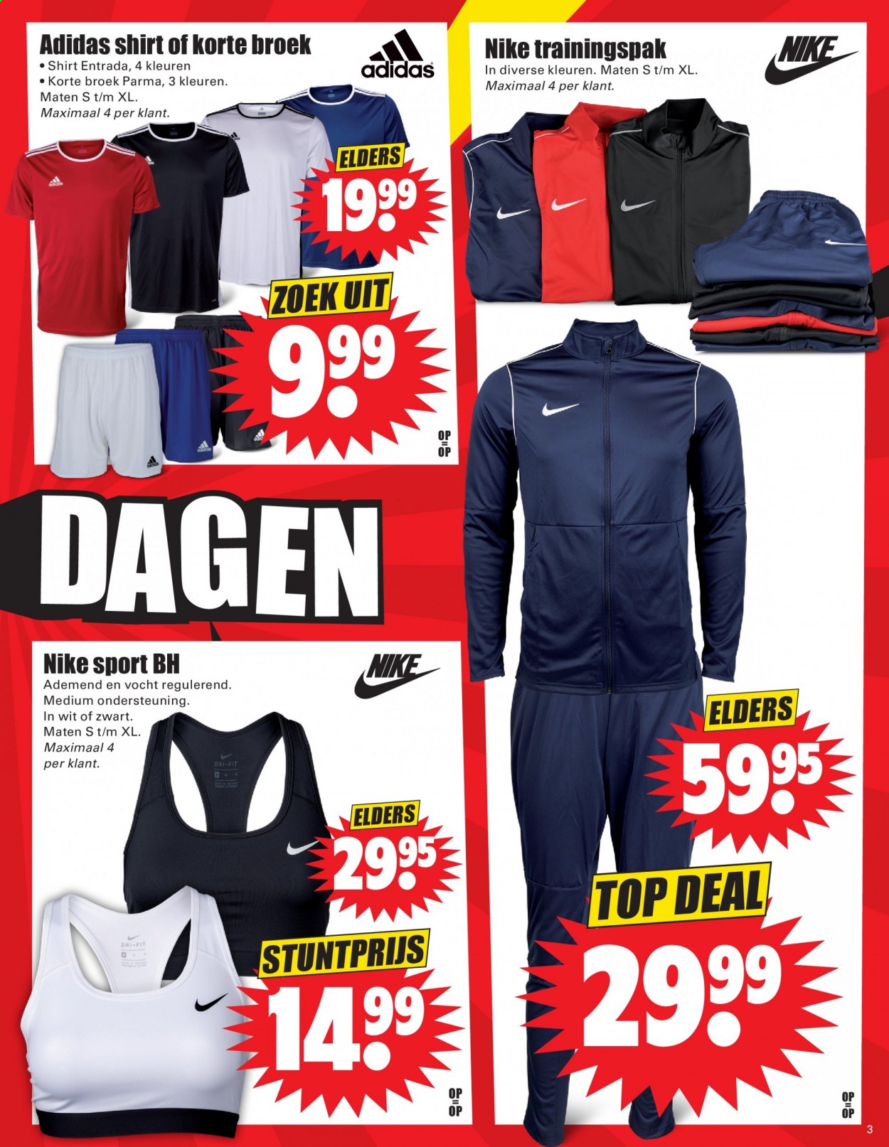 thumbnail - Dirk-aanbieding - 25-7-2021 - 31-7-2021 -  producten in de aanbieding - Adidas, Nike, Sport BH. Pagina 3.