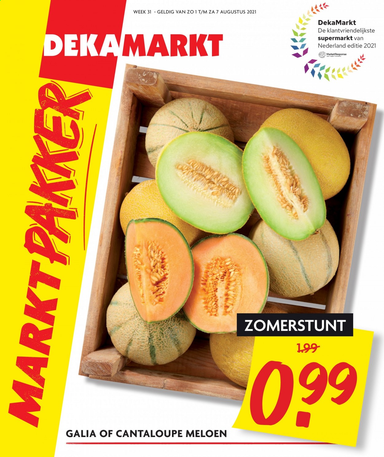 thumbnail - DekaMarkt-aanbieding - 1-8-2021 - 7-8-2021 -  producten in de aanbieding - meloen, galia meloen, cantaloupe. Pagina 1.