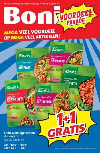 Boni-aanbieding - 25.8.2021 - 31.8.2021.