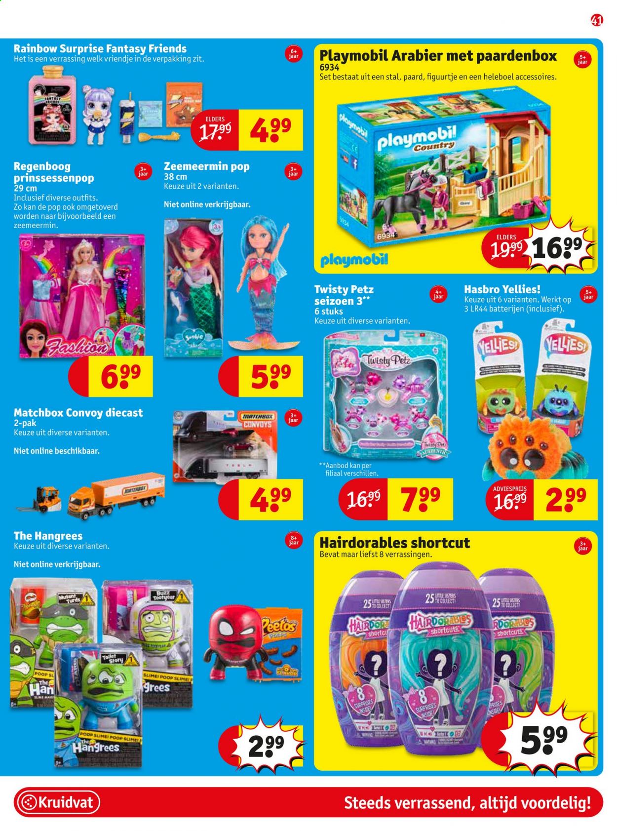 thumbnail - Kruidvat-aanbieding - 30-8-2021 - 12-9-2021 -  producten in de aanbieding - Hasbro, Playmobil. Pagina 41.