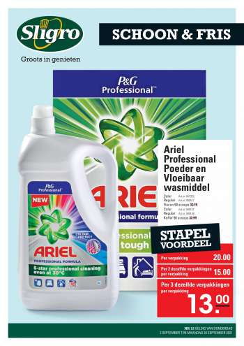 Sligro-aanbieding - 2.9.2021 - 20.9.2021.