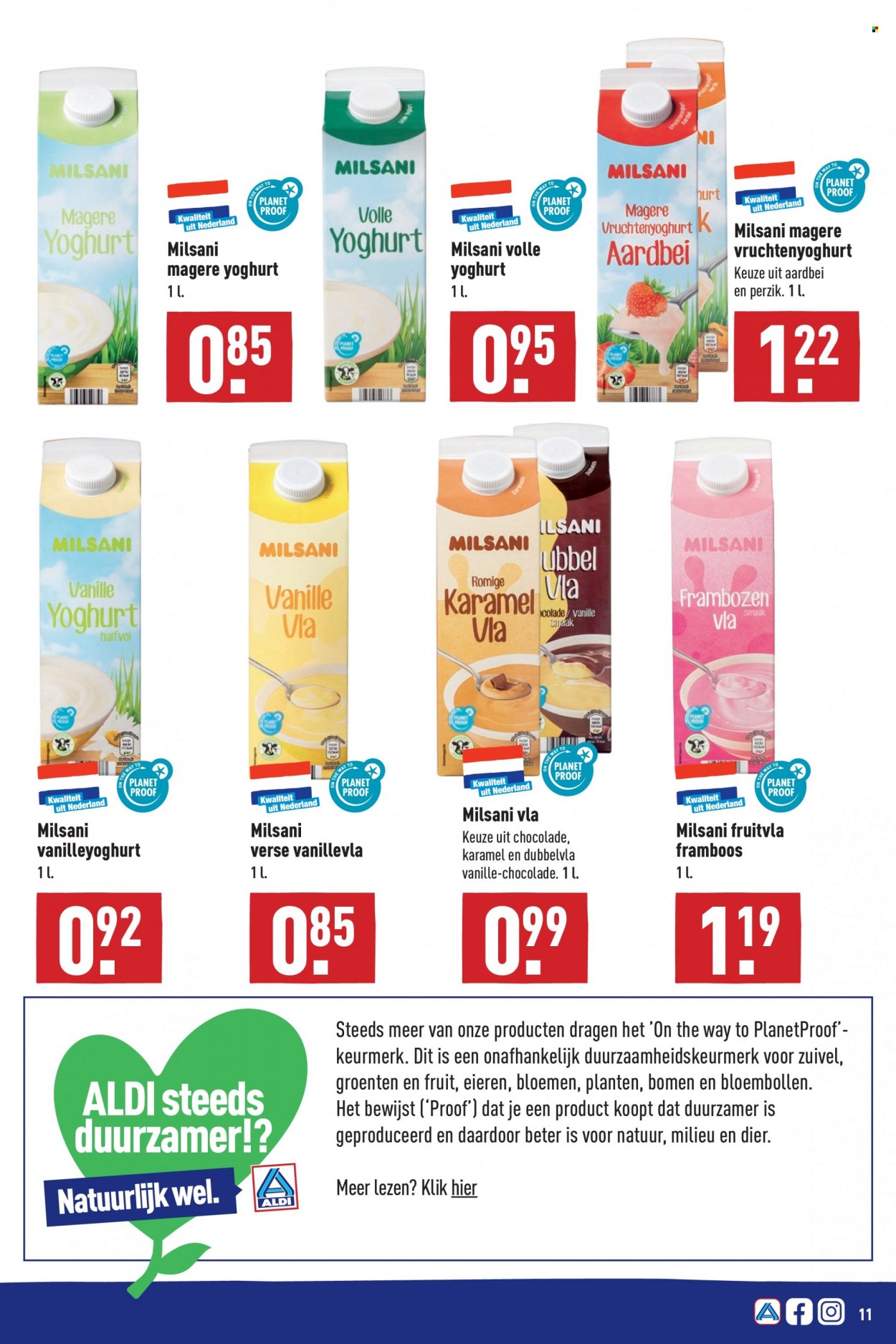 thumbnail - Aldi-aanbieding - 13-9-2021 - 19-9-2021 -  producten in de aanbieding - perzik, frambozen, volle yoghurt, yoghurt, chocolade. Pagina 11.
