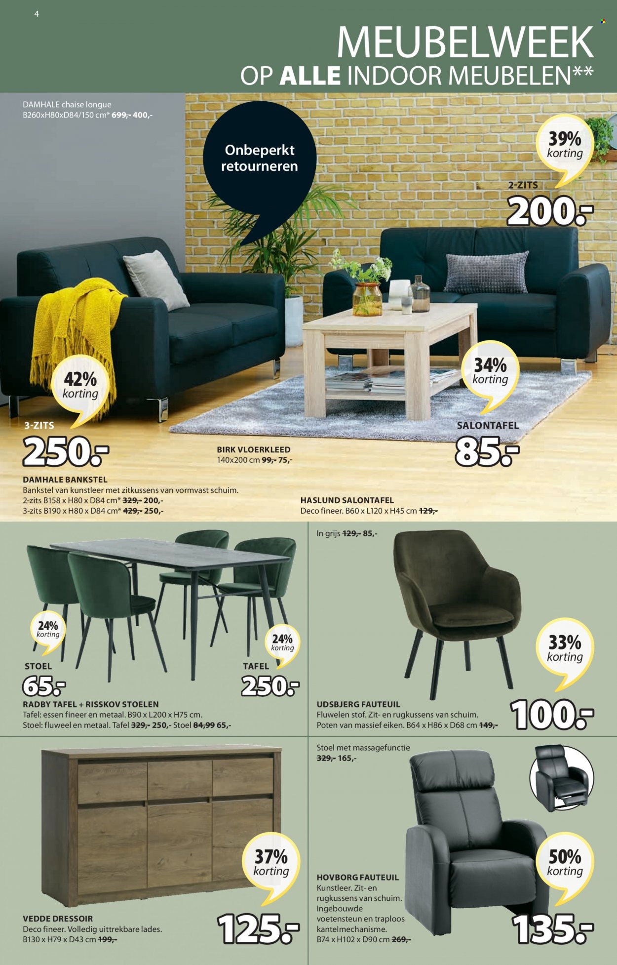thumbnail - JYSK-aanbieding - 6-9-2021 - 19-9-2021 -  producten in de aanbieding - stoel, fauteuil. Pagina 4.