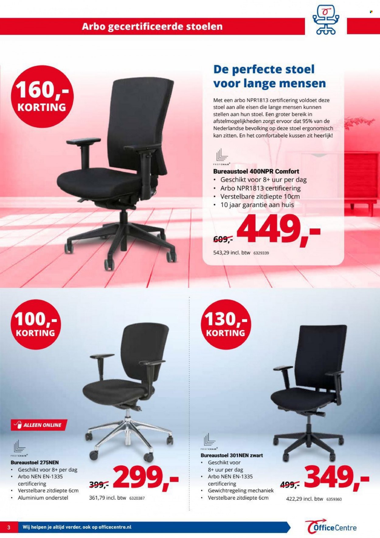 thumbnail - Office Centre-aanbieding - 15-9-2021 - 12-10-2021 -  producten in de aanbieding - stoel, bureaustoel. Pagina 3.