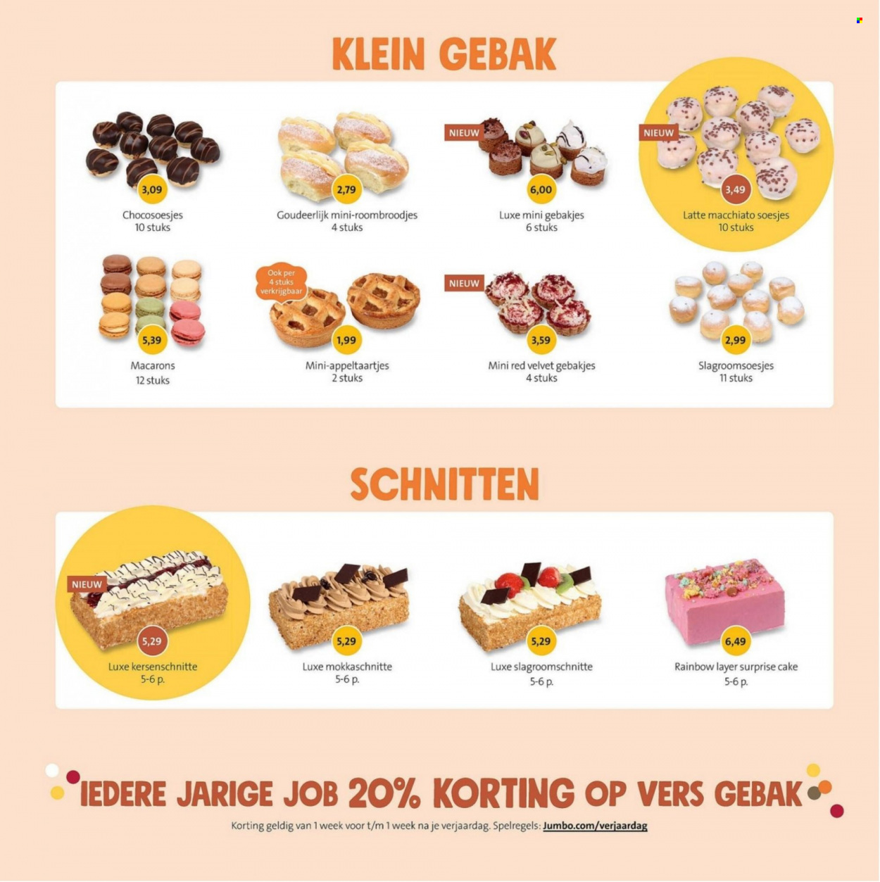 thumbnail - Jumbo-aanbieding -  producten in de aanbieding - macarons, gebak. Pagina 4.