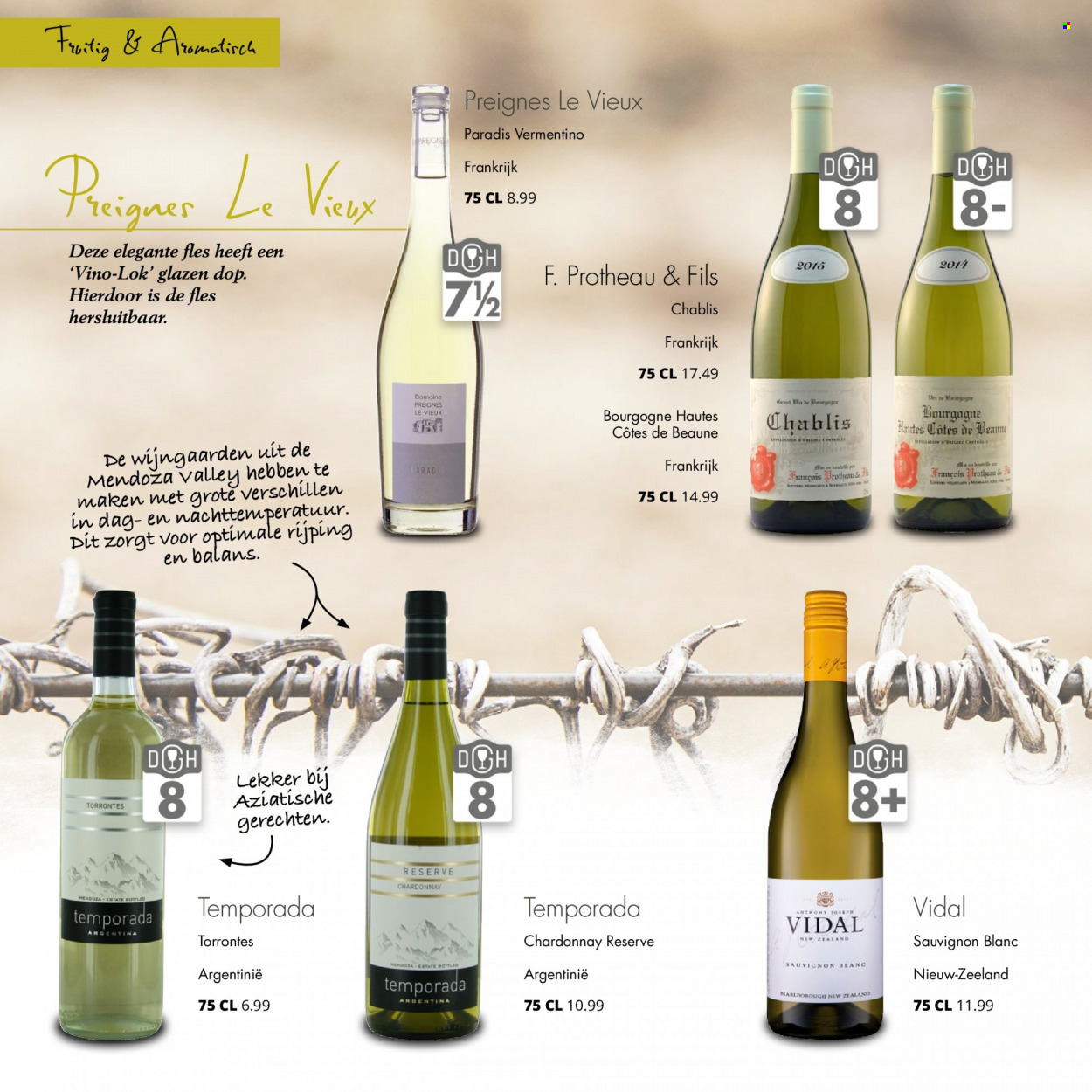thumbnail - Mitra-aanbieding -  producten in de aanbieding - Chablis, Chardonnay, Sauvignon Blanc, glazen. Pagina 6.