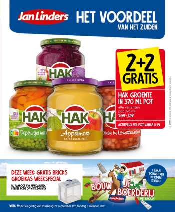 Jan Linders-aanbieding - 27.9.2021 - 3.10.2021.