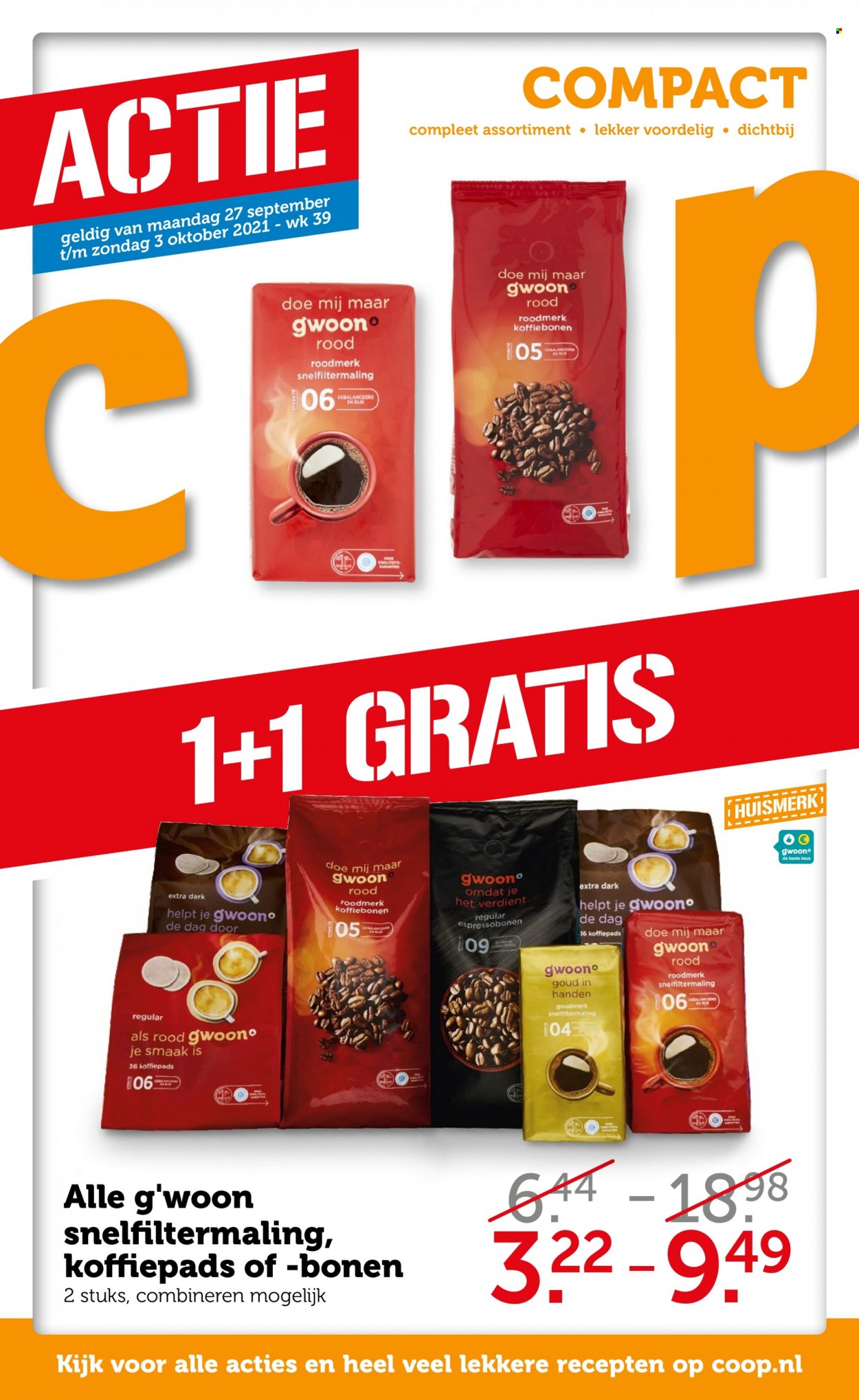Coop-aanbieding - 27-9-2021 - 3-10-2021. Pagina 1