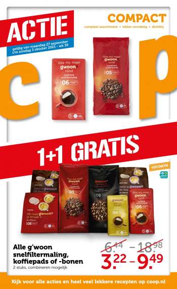 Coop-aanbieding - 27.9.2021 - 3.10.2021.