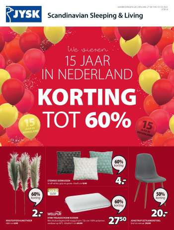 JYSK-aanbieding - 27.9.2021 - 10.10.2021.