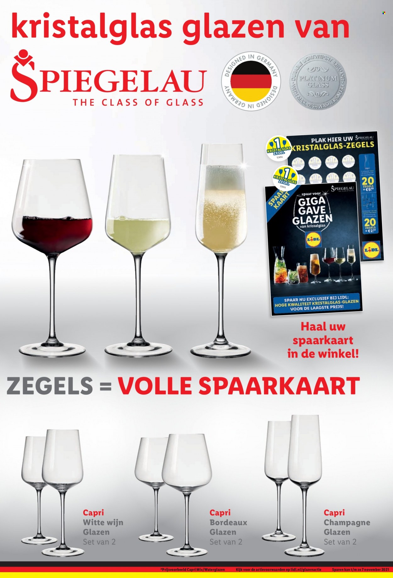 thumbnail - Lidl-aanbieding -  producten in de aanbieding - champagne, witte wijn, wijn, glazen. Pagina 47.