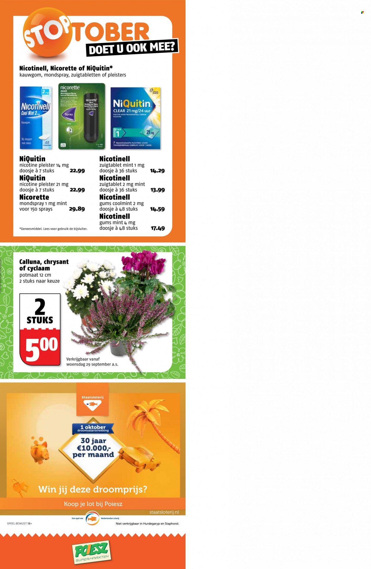 thumbnail - Poiesz-aanbieding - 27-9-2021 - 3-10-2021 -  producten in de aanbieding - kauwgom, mondspray. Pagina 16.