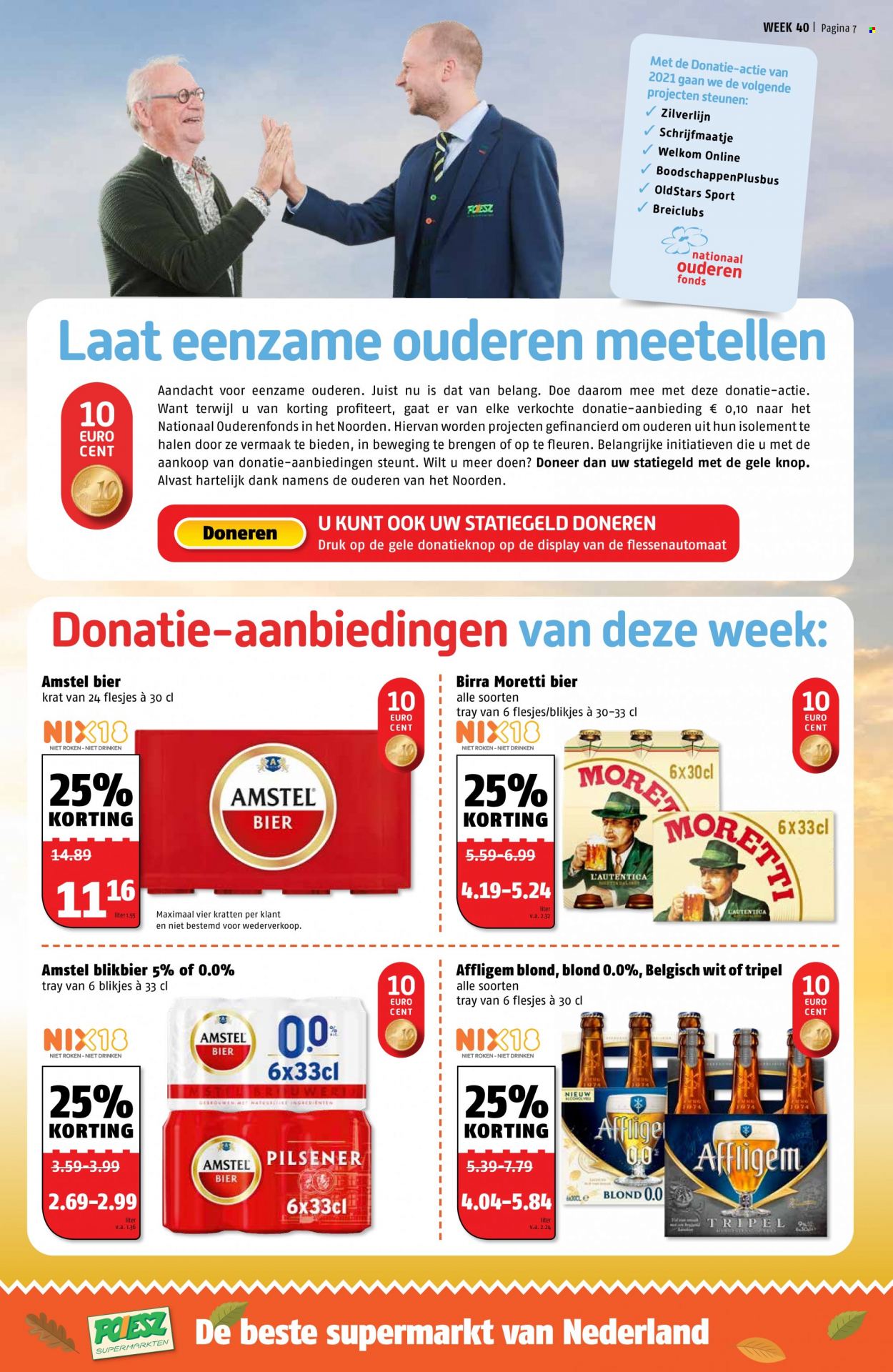 thumbnail - Poiesz-aanbieding - 4-10-2021 - 10-10-2021 -  producten in de aanbieding - Affligem, Amstel Bier, bier. Pagina 8.