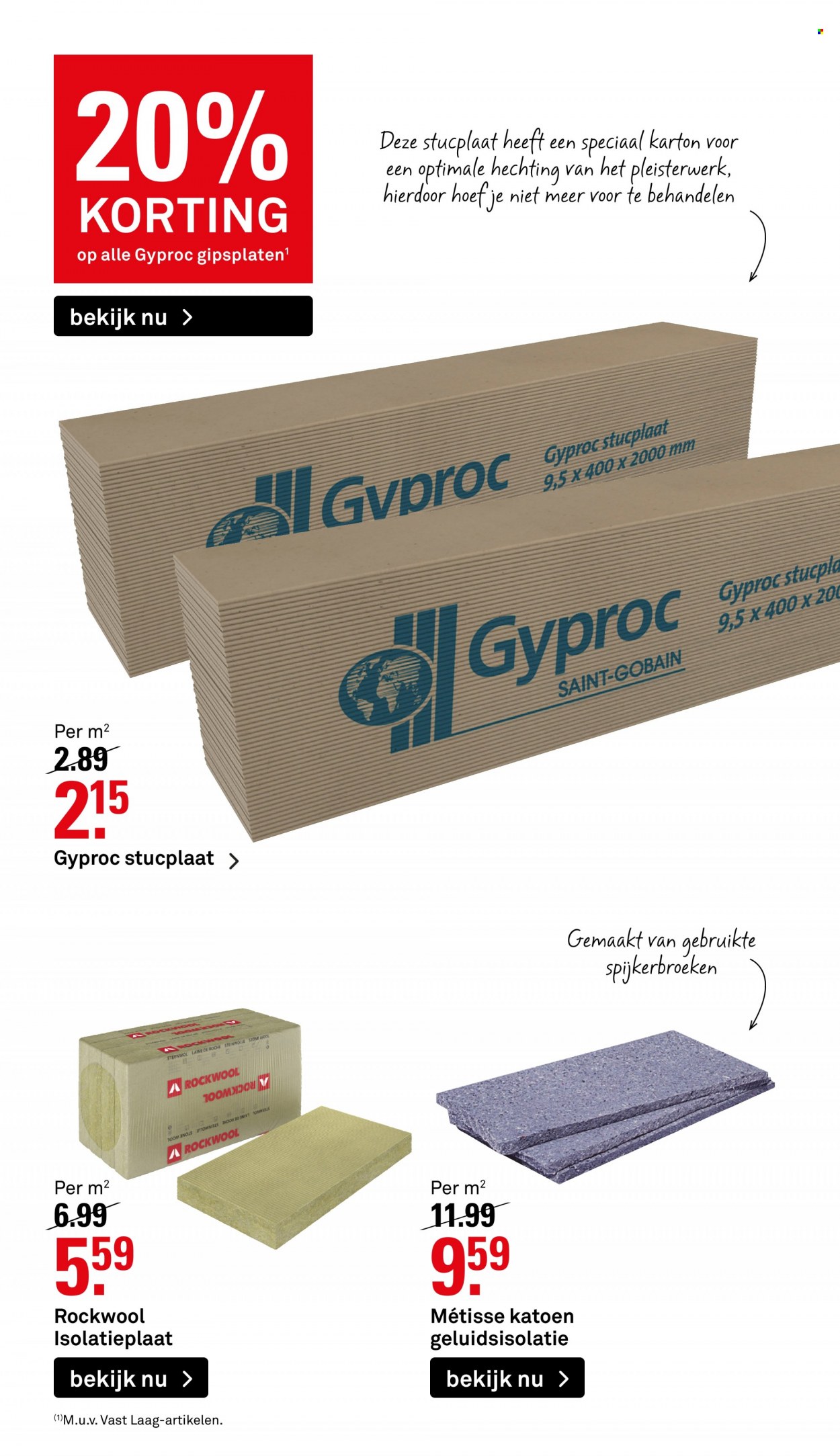 thumbnail - Karwei-aanbieding - 4-10-2021 - 17-10-2021 -  producten in de aanbieding - Gyproc. Pagina 28.