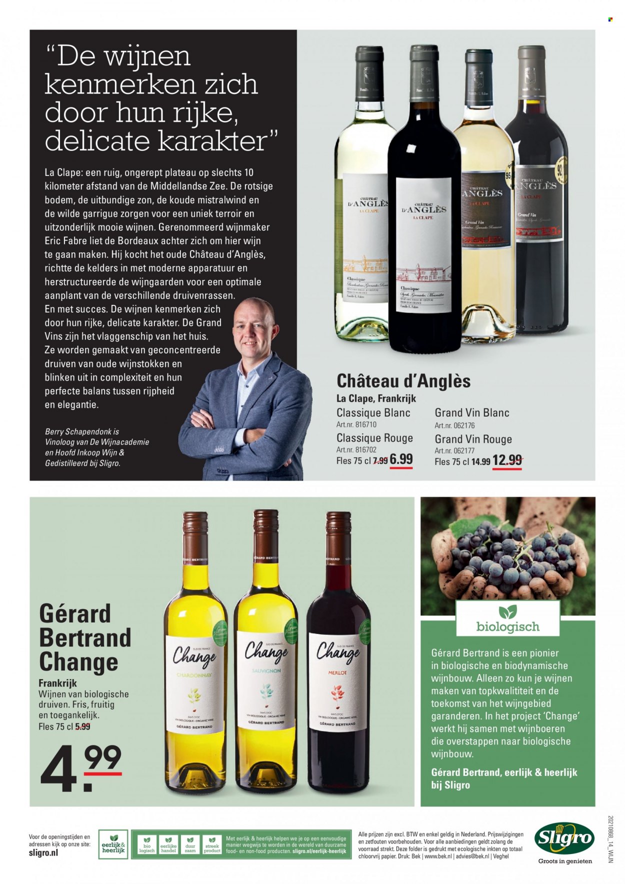 thumbnail - Sligro-aanbieding - 7-10-2021 - 25-10-2021 -  producten in de aanbieding - druiven, wijn. Pagina 12.
