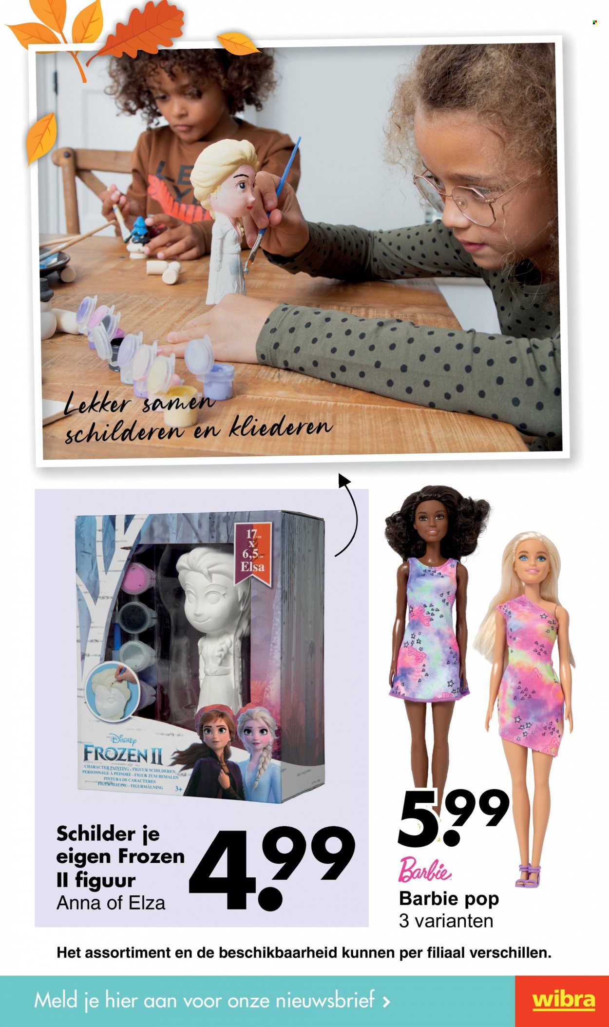 thumbnail - Wibra-aanbieding - 11-10-2021 - 23-10-2021 -  producten in de aanbieding - Frozen, Barbie. Pagina 23.