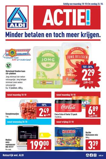 Aldi-aanbieding - 18.10.2021 - 24.10.2021.