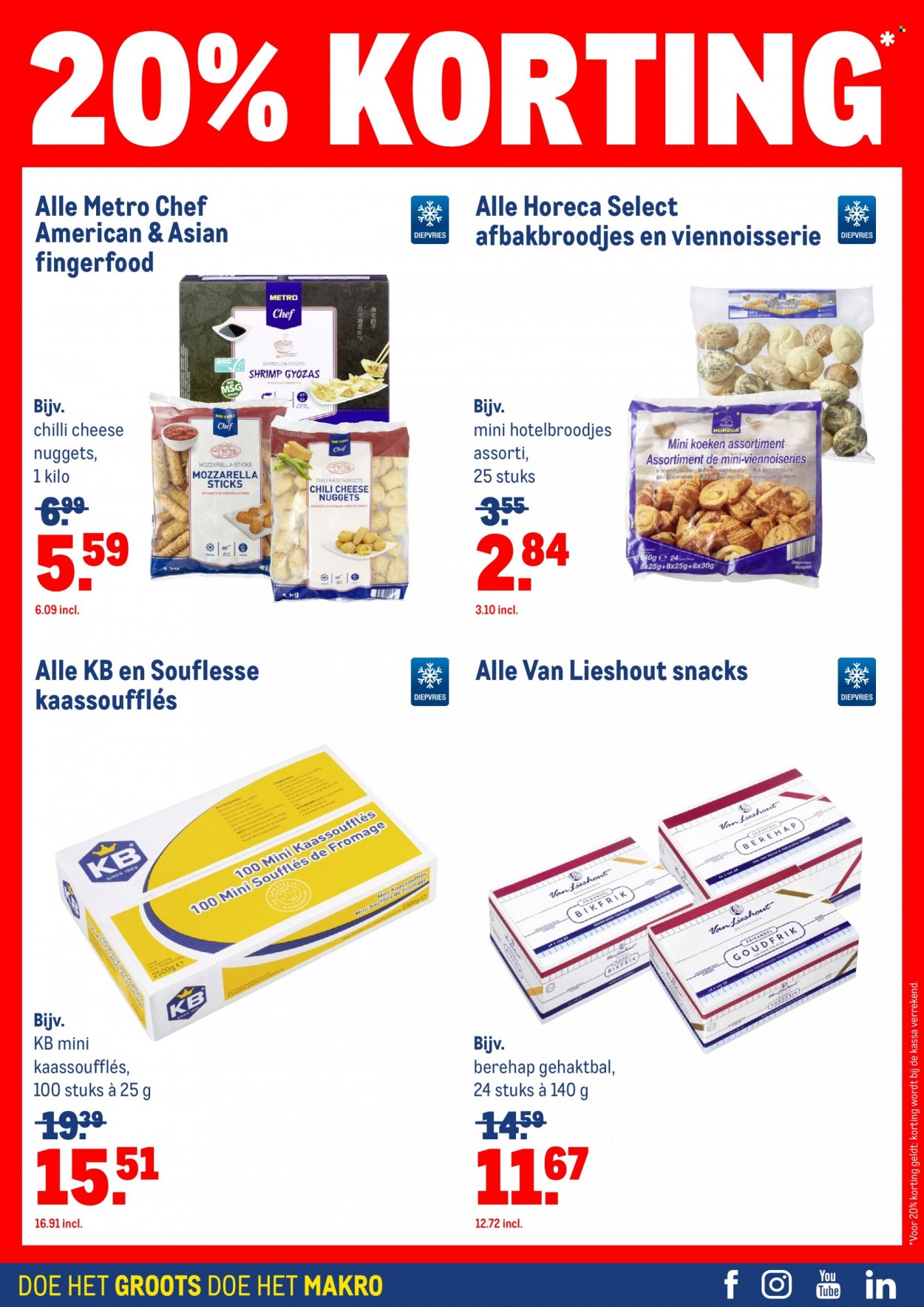 thumbnail - Makro-aanbieding - 13-10-2021 - 9-11-2021 -  producten in de aanbieding - kaas, mozzarella. Pagina 32.