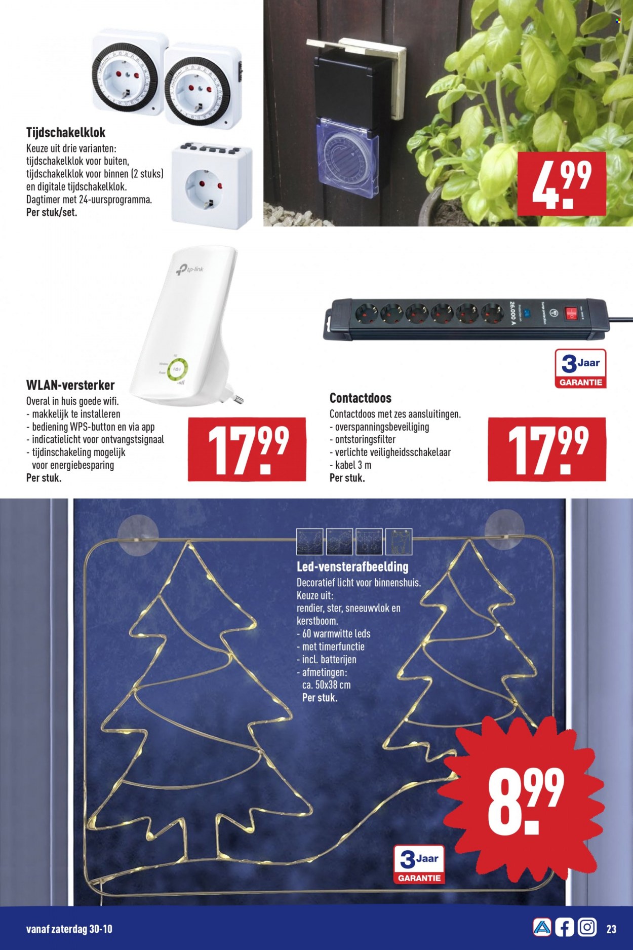 thumbnail - Aldi-aanbieding - 25-10-2021 - 31-10-2021 -  producten in de aanbieding - kerstboom. Pagina 23.