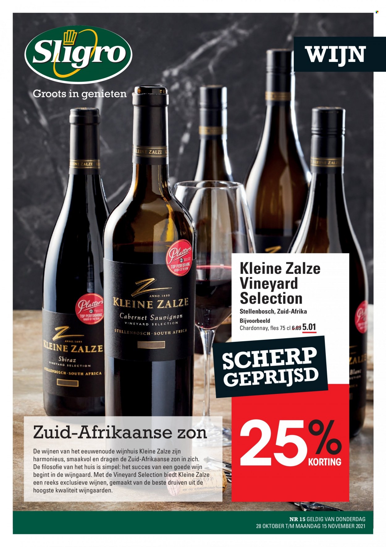 Sligro-aanbieding - 28-10-2021 - 15-11-2021. Pagina 1