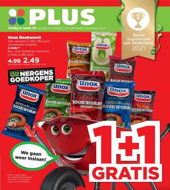 Plus-aanbieding - 31.10.2021 - 6.11.2021.
