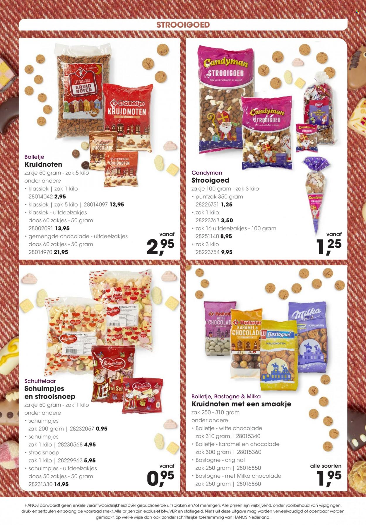 thumbnail - Hanos-aanbieding - 1-11-2021 - 6-12-2021 -  producten in de aanbieding - Milka, chocolade, witte chocolade. Pagina 4.