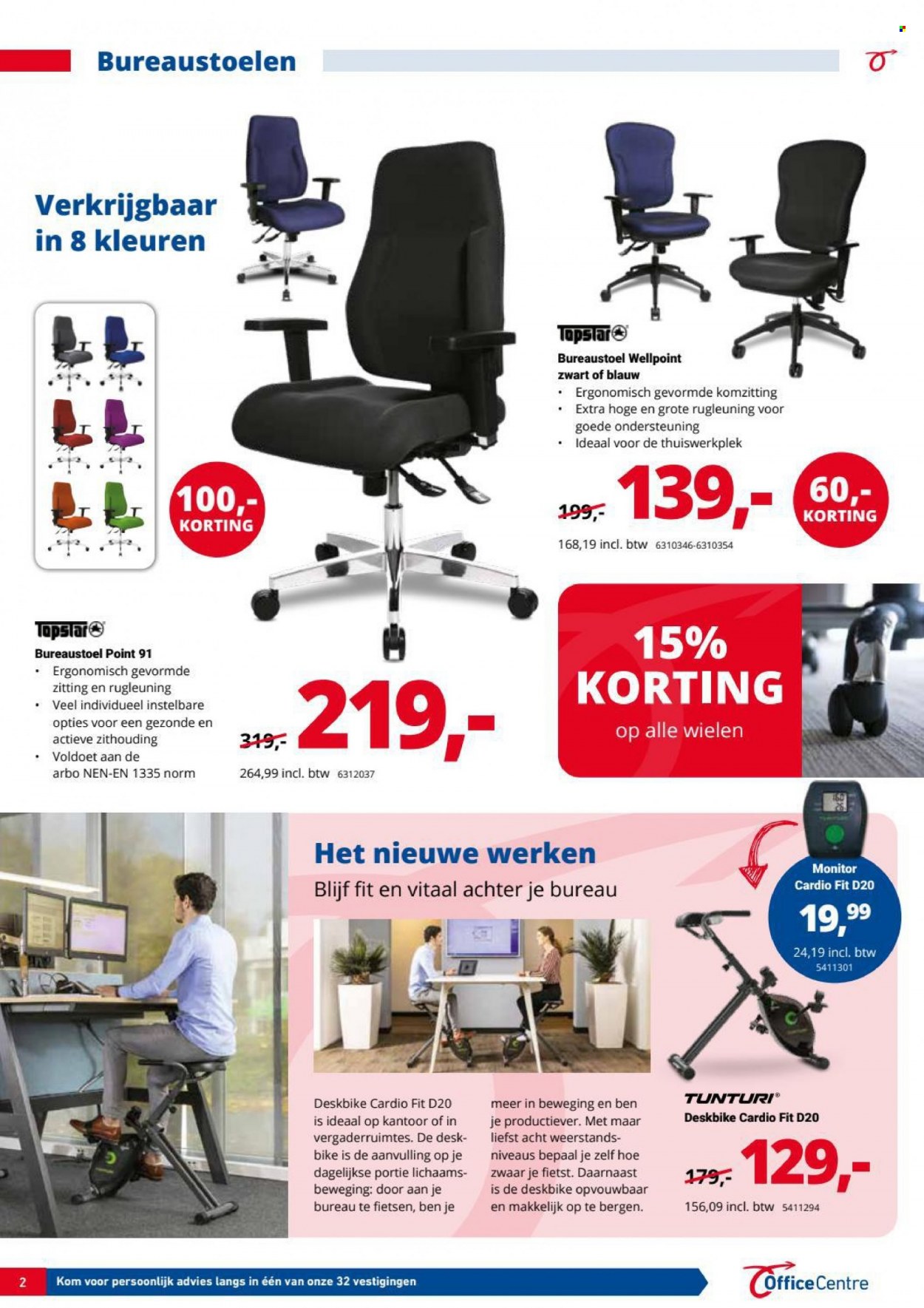 thumbnail - Office Centre-aanbieding - 3-11-2021 - 7-12-2021 -  producten in de aanbieding - monitor, bureau, bureaustoel. Pagina 2.