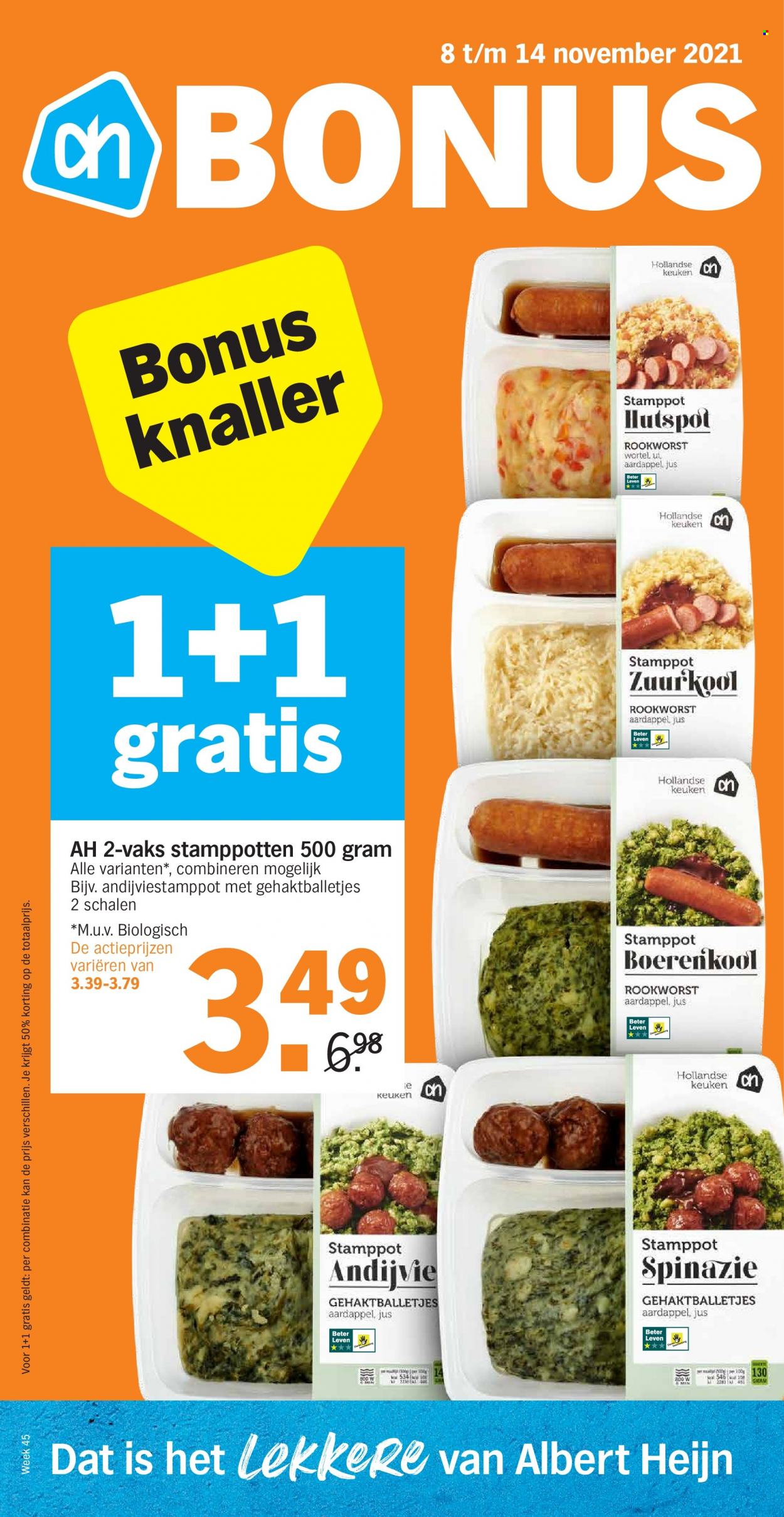 Albert Heijn-aanbieding - 8-11-2021 - 14-11-2021. Pagina 1