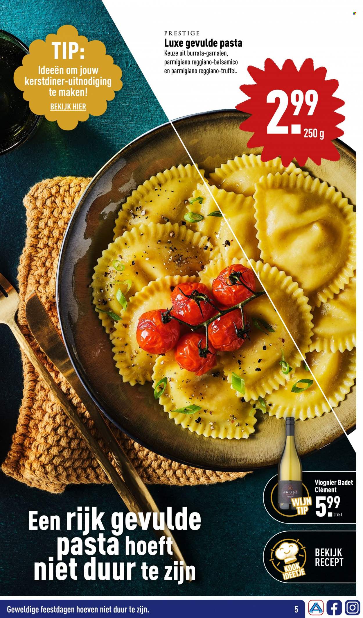 thumbnail - Aldi-aanbieding -  producten in de aanbieding - garnalen, pasta, balsamico. Pagina 5.