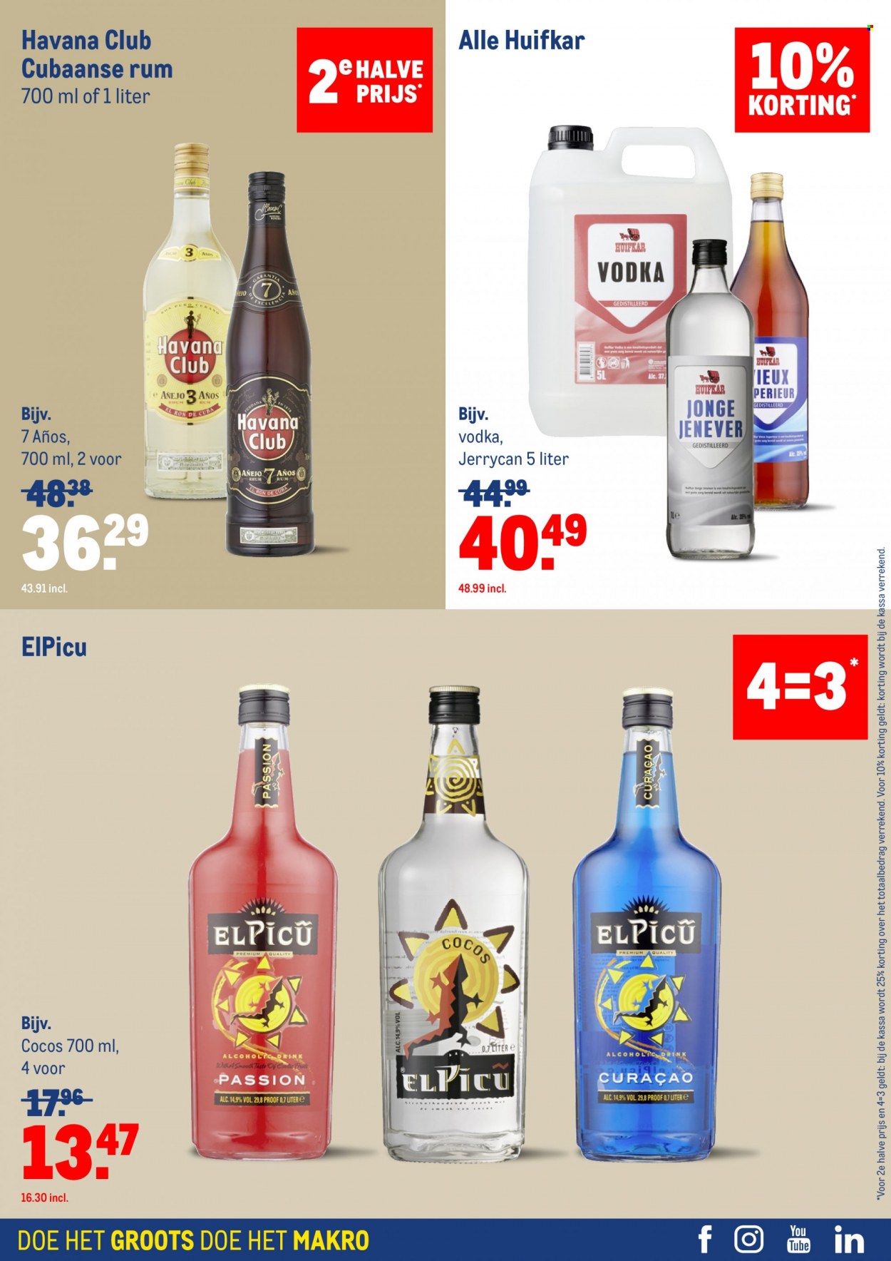 thumbnail - Makro-aanbieding - 10-11-2021 - 7-12-2021 -  producten in de aanbieding - rum, Curaçao, vodka, Jenever. Pagina 41.