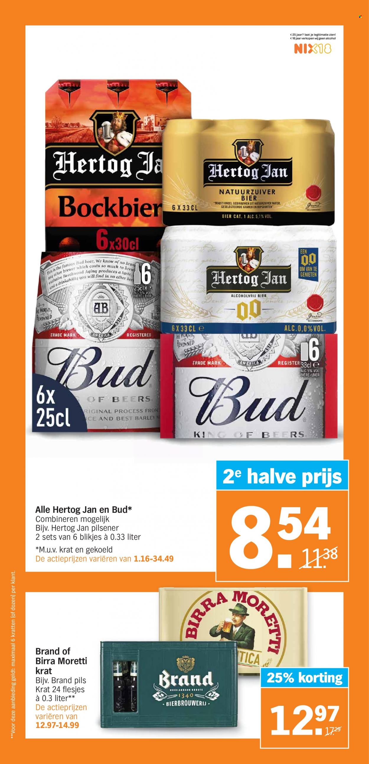 thumbnail - Albert Heijn-aanbieding - 15-11-2021 - 21-11-2021 -  producten in de aanbieding - bockbier, pilsener, Hertog Jan, bier. Pagina 24.