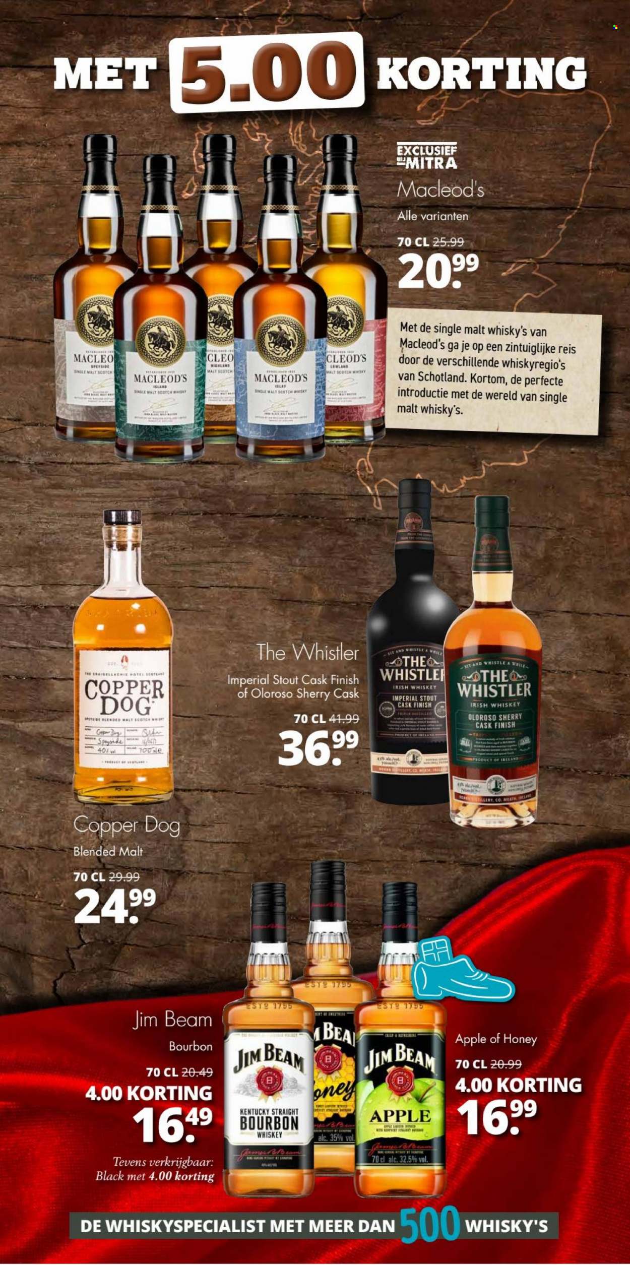 thumbnail - Mitra-aanbieding - 15-11-2021 - 28-11-2021 -  producten in de aanbieding - Bourbon, irish whiskey, Jim Beam, scotch whisky, Single Malt, whiskey, whisky. Pagina 3.
