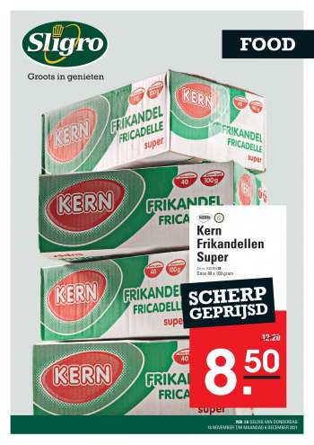 Sligro-aanbieding - 18.11.2021 - 6.12.2021.