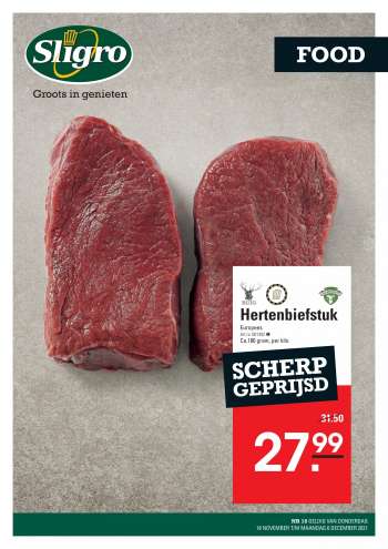 Sligro-aanbieding - 18.11.2021 - 6.12.2021.