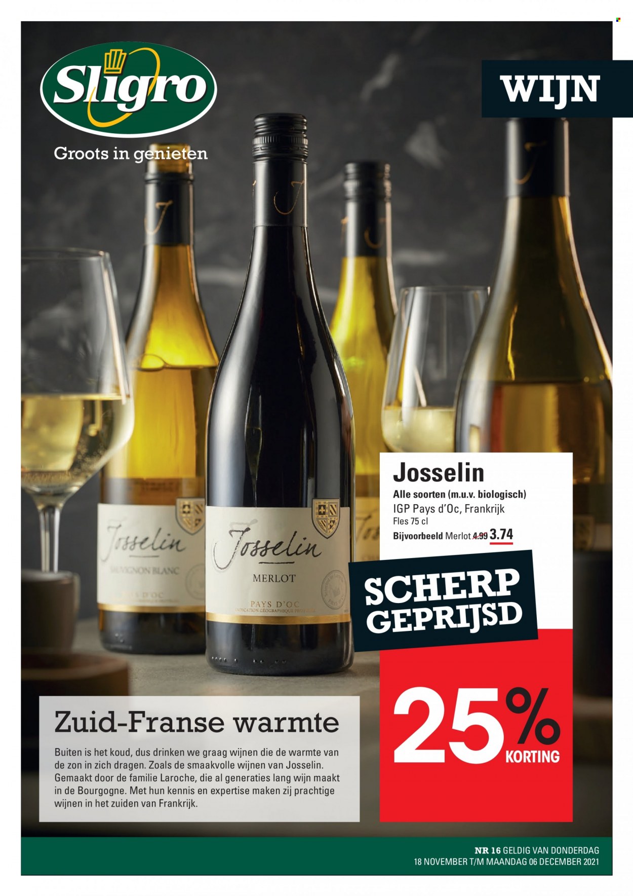 Sligro-aanbieding - 18-11-2021 - 6-12-2021. Pagina 1