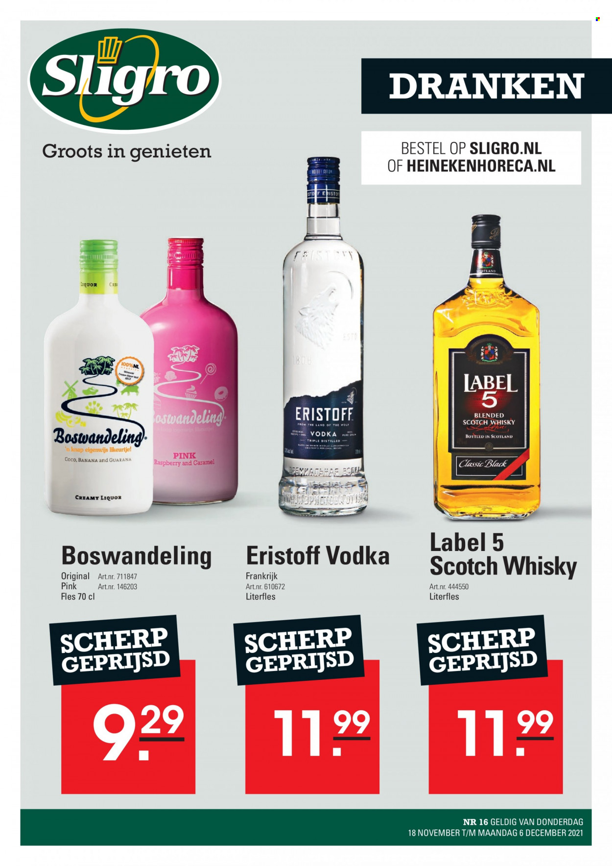 Sligro-aanbieding - 18-11-2021 - 6-12-2021. Pagina 1