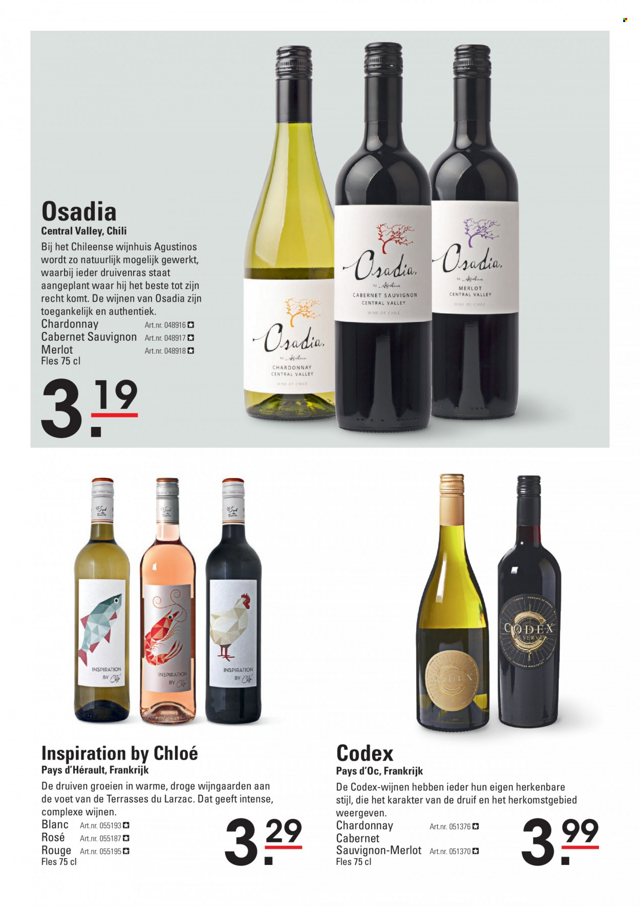 thumbnail - Sligro-aanbieding - 18-11-2021 - 6-12-2021 -  producten in de aanbieding - druiven, Cabernet Sauvignon, Chardonnay, Merlot. Pagina 11.