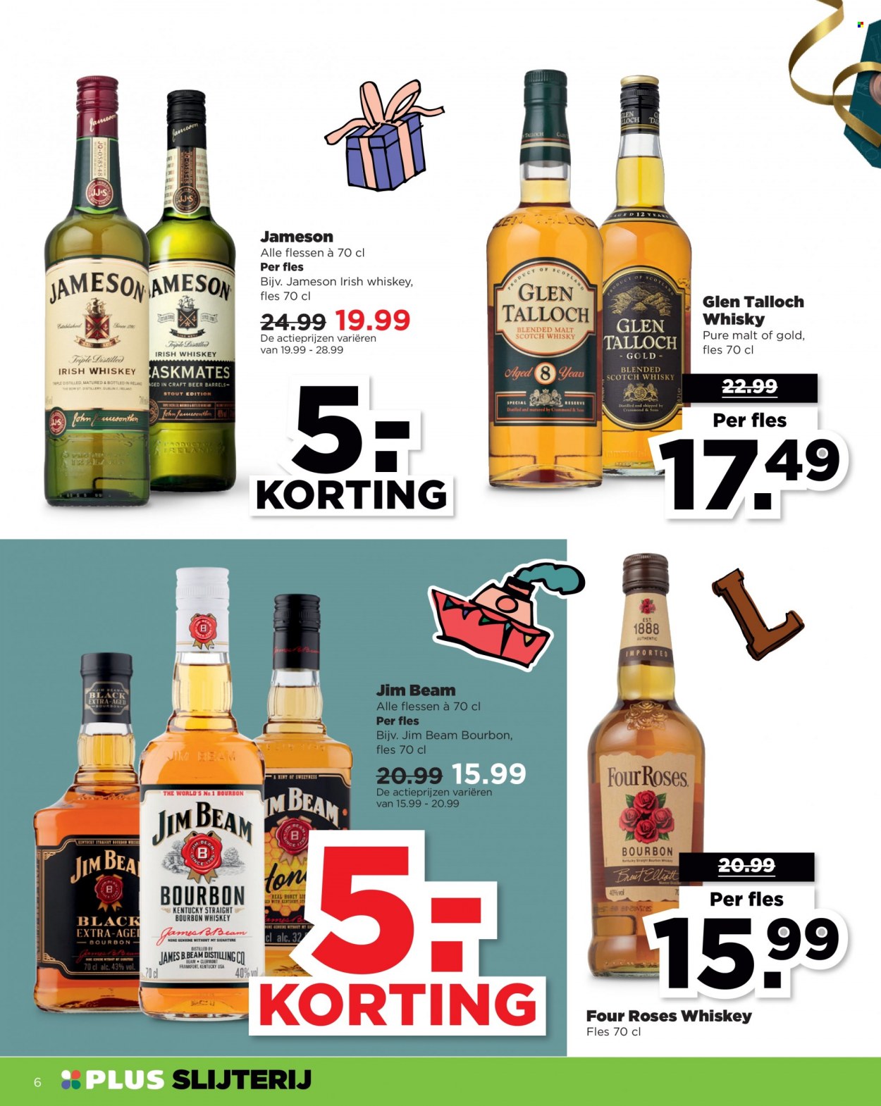 thumbnail - Plus-aanbieding - 21-11-2021 - 27-11-2021 -  producten in de aanbieding - blended scotch whisky, Bourbon, irish whiskey, Jameson, Jim Beam, scotch whisky, whiskey, whisky. Pagina 20.