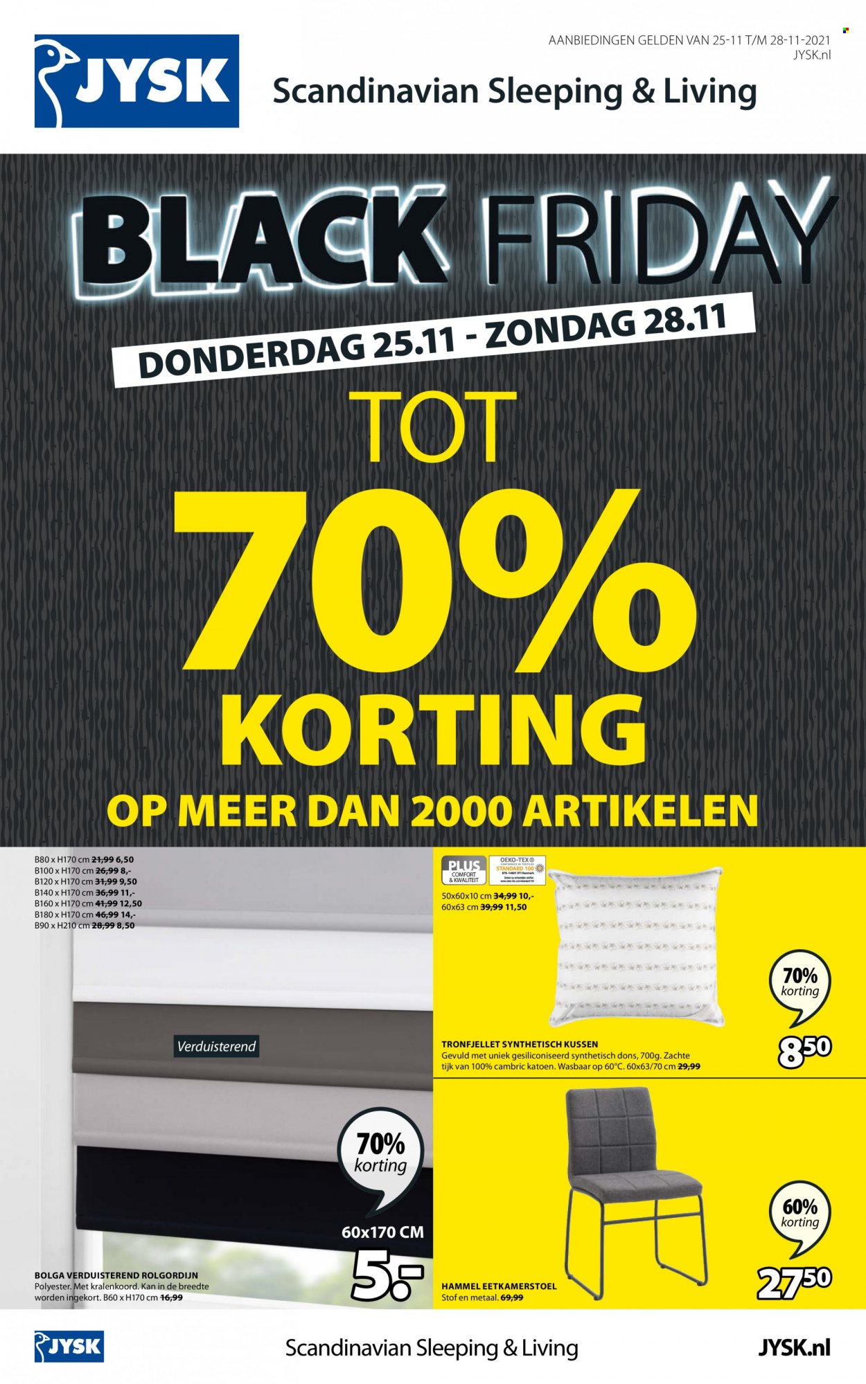 JYSK-aanbieding - 25-11-2021 - 28-11-2021. Pagina 1