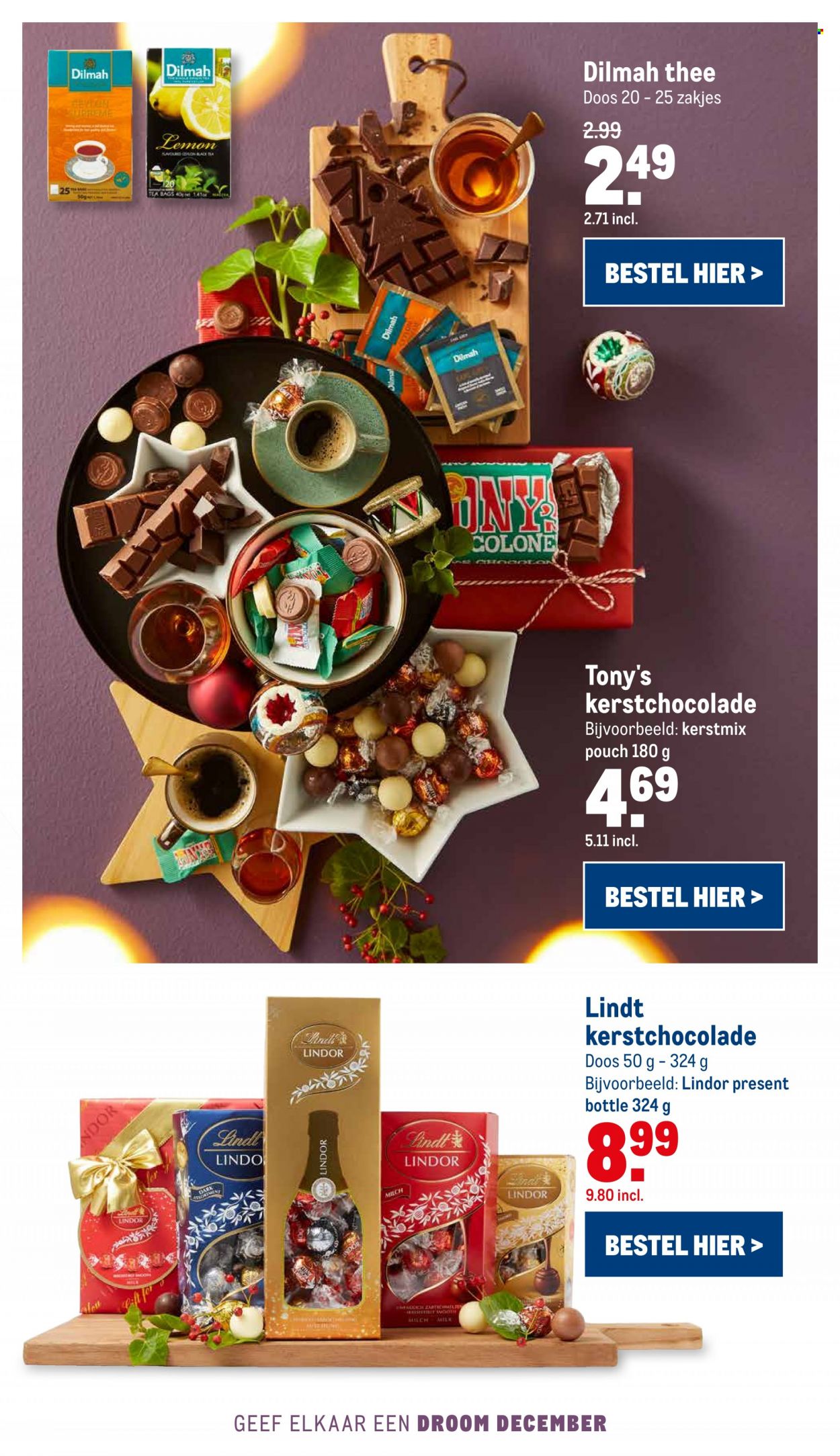 thumbnail - Makro-aanbieding - 24-11-2021 - 25-12-2021 -  producten in de aanbieding - kerstchocolade, Dilmah, thee. Pagina 79.
