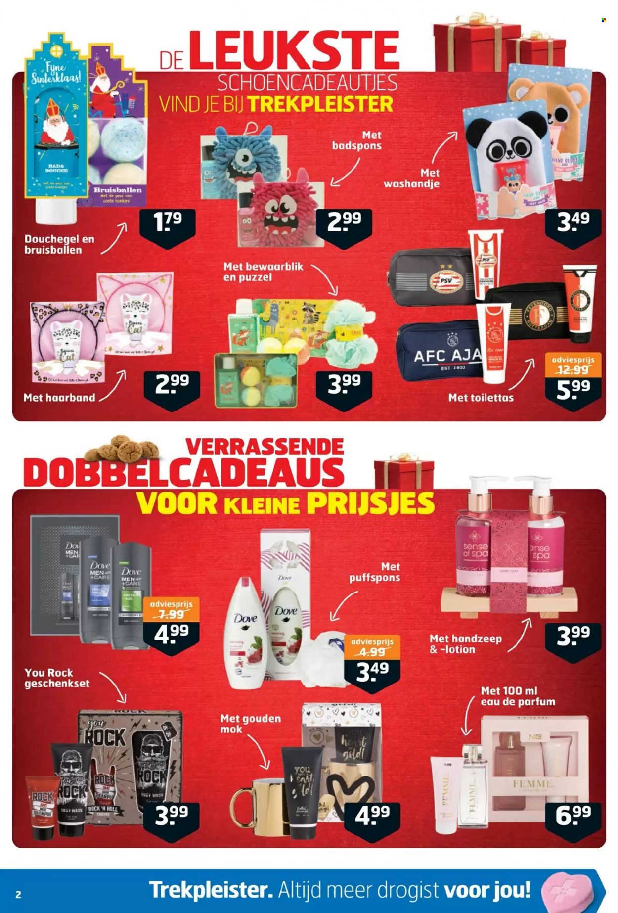 thumbnail - Trekpleister-aanbieding - 30-11-2021 - 5-12-2021 -  producten in de aanbieding - geschenkset, douchegel, Dove, handzeep, Eau de Parfum, puzzel. Pagina 2.