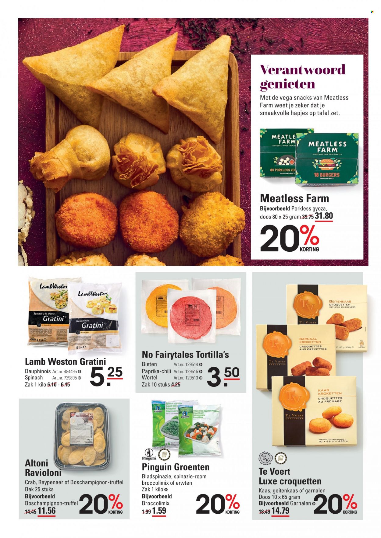 thumbnail - Sligro-aanbieding - 9-12-2021 - 31-12-2021 -  producten in de aanbieding - truffel, tortillas, spinazie, garnalen, gyoza, kaas, crème, room. Pagina 31.