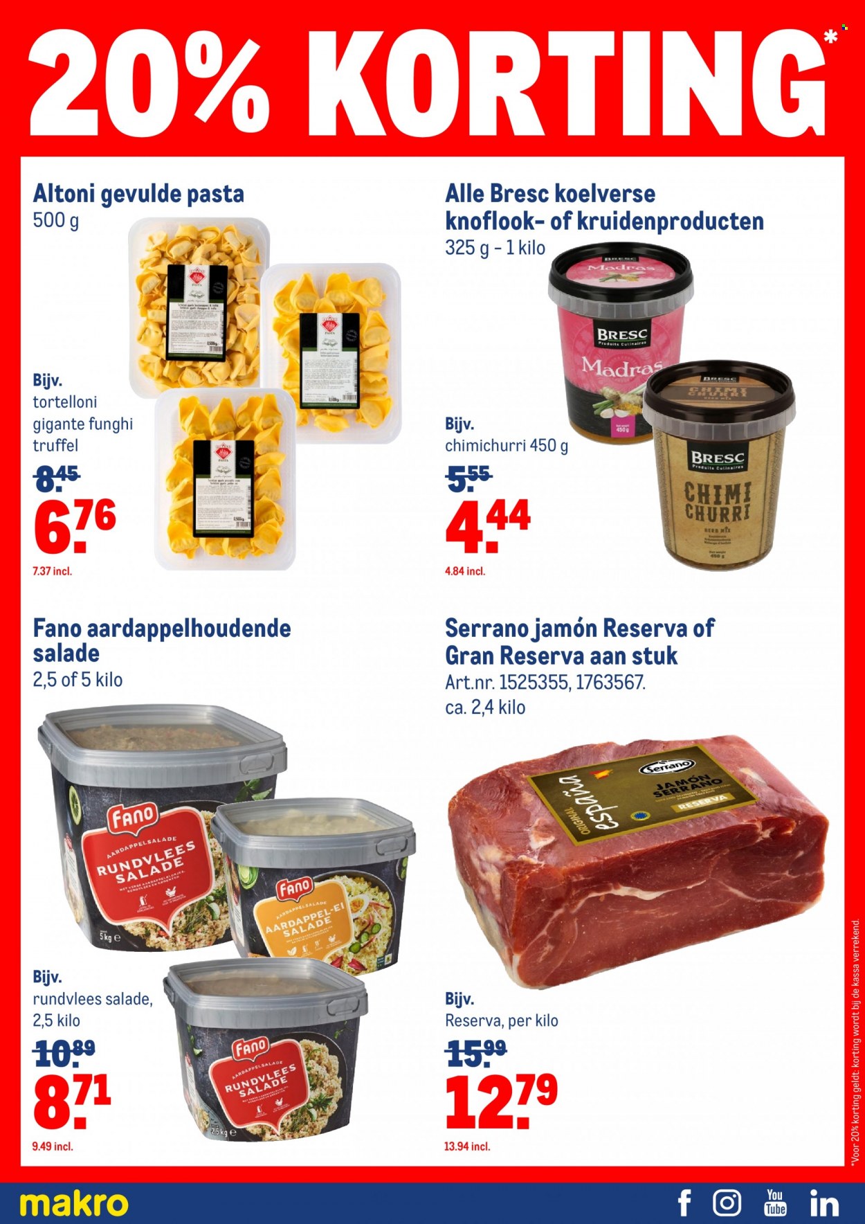 thumbnail - Makro-aanbieding - 8-12-2021 - 4-1-2022 -  producten in de aanbieding - truffel, rundvlees, tortelloni, pasta. Pagina 30.