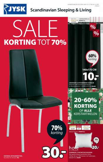 JYSK-aanbieding - 13.12.2021 - 26.12.2021.