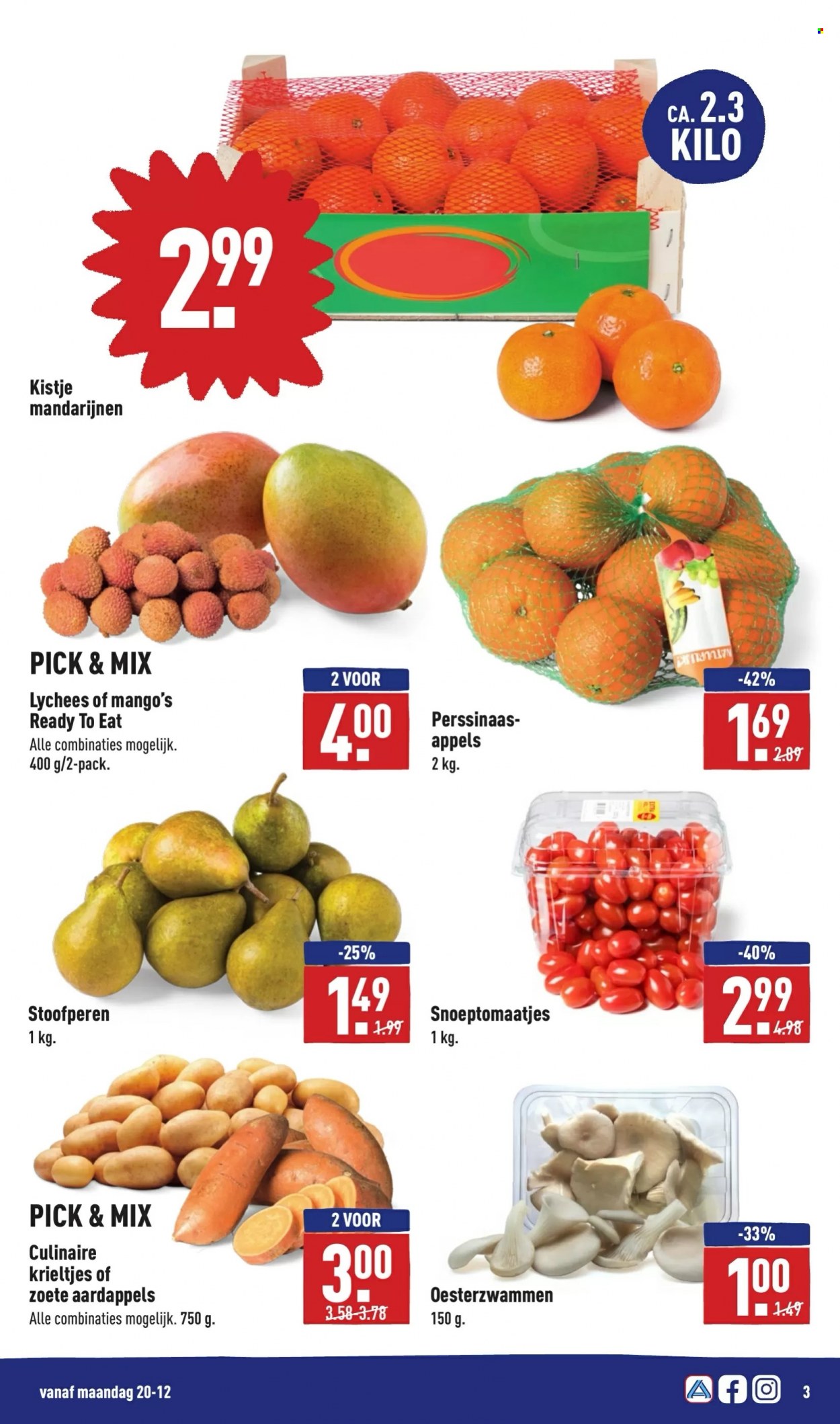 thumbnail - Aldi-aanbieding - 20-12-2021 - 26-12-2021 -  producten in de aanbieding - krieltjes, appels, lychees, mango, stoofperen. Pagina 3.