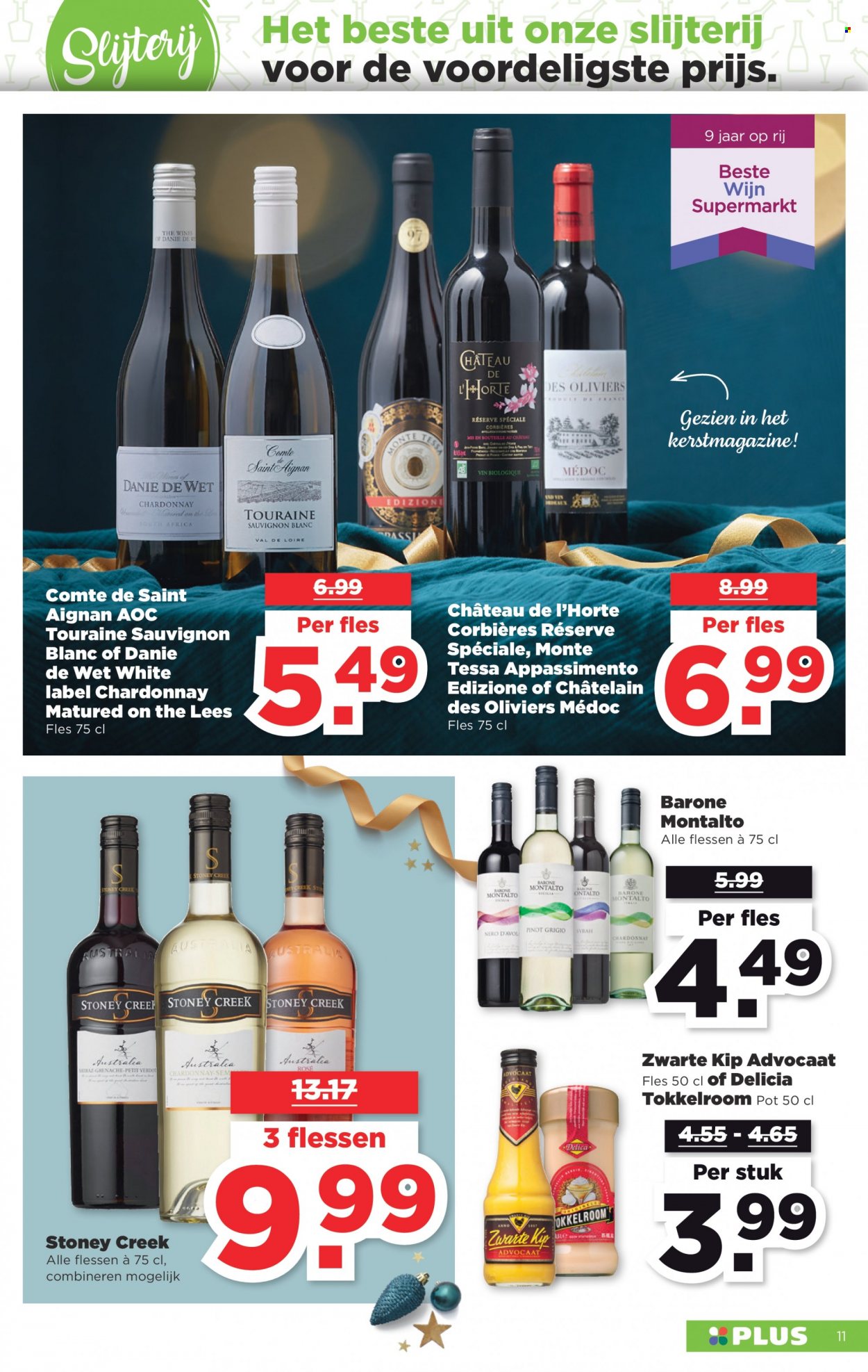 thumbnail - Plus-aanbieding - 19-12-2021 - 25-12-2021 -  producten in de aanbieding - Chardonnay, Sauvignon Blanc, wijn, Advocaat. Pagina 11.
