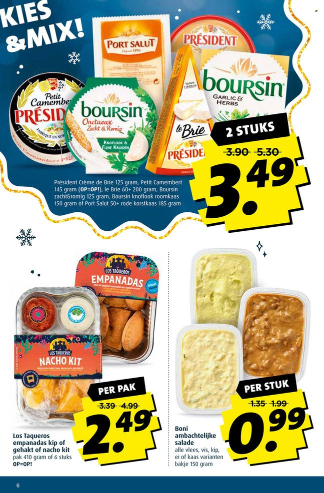 thumbnail - Boni-aanbieding - 29-12-2021 - 4-1-2022 -  producten in de aanbieding - Boursin, Camembert, kaas, roomkaas, crème, Brie. Pagina 8.