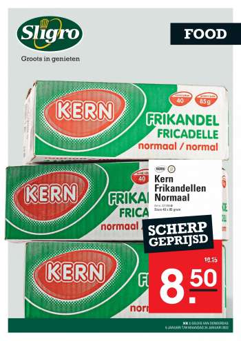 Sligro-aanbieding - 6.1.2022 - 24.1.2022.