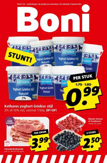 Boni-aanbieding - 5.1.2022 - 11.1.2022.