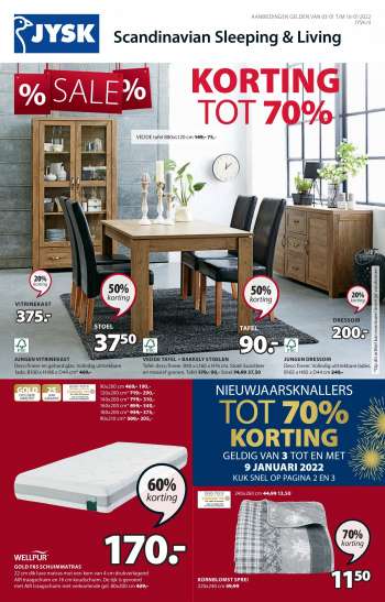 JYSK-aanbieding - 3.1.2022 - 16.1.2022.
